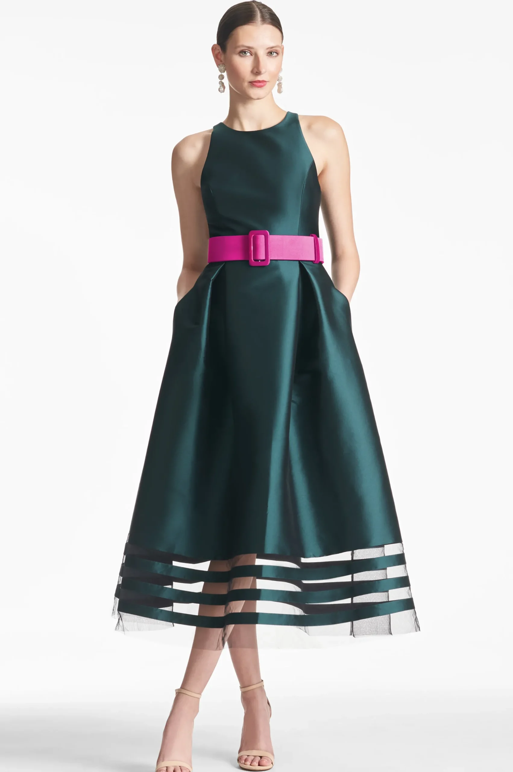 Online Sachin & Babi Rani Dress - Forest Green Forestgreen