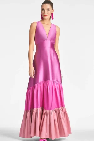Best Sachin & Babi Rori Gown - Fuchsia/multi