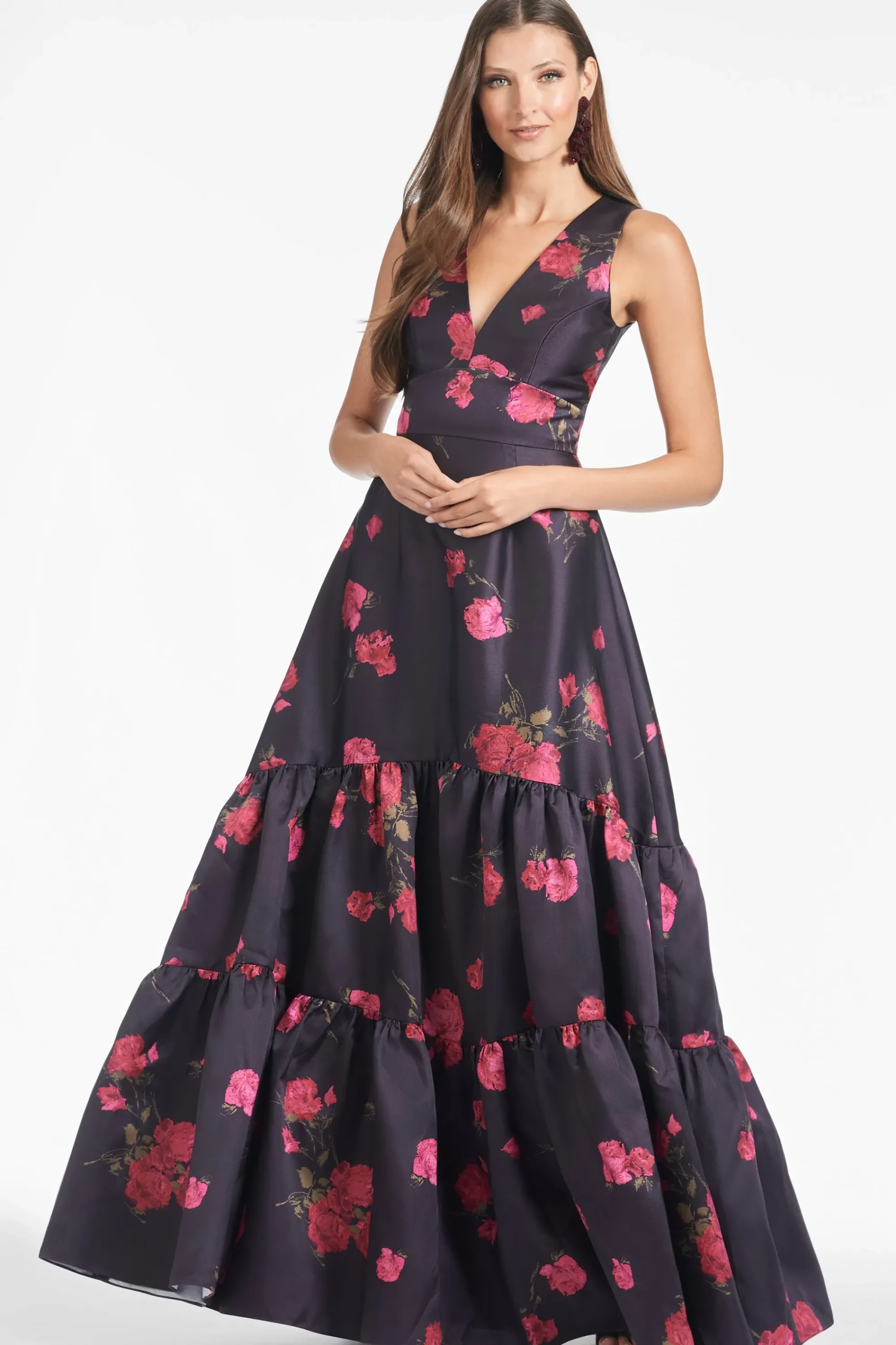 Hot Sachin & Babi Rori Gown - Malbec Tea Blooms Malbecteablooms