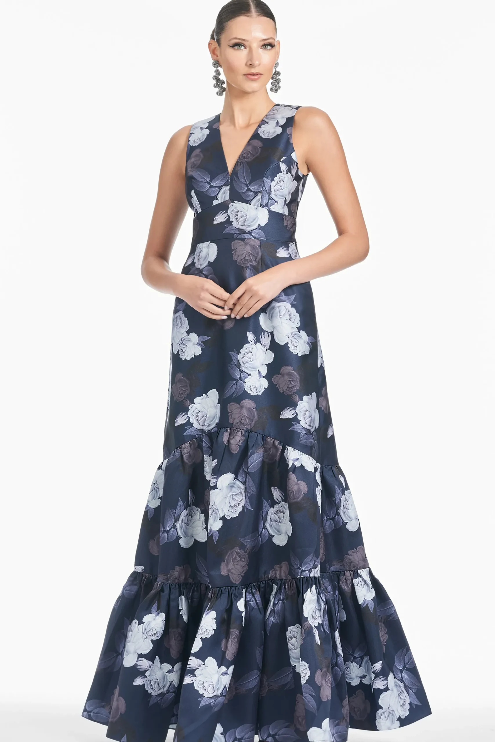 Flash Sale Sachin & Babi Rori Gown - Midnight Glacial Rose Midnightglacialrose