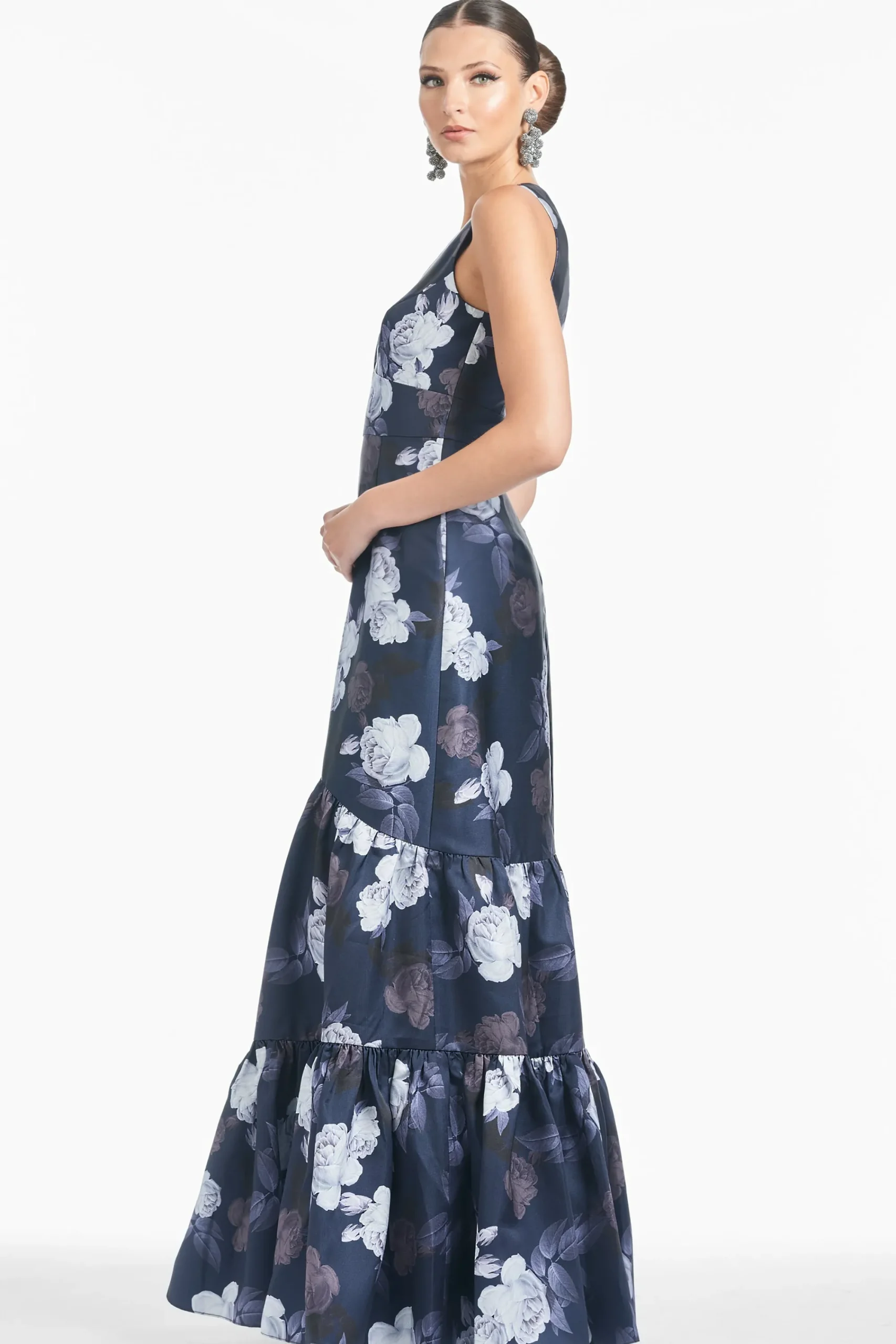 Flash Sale Sachin & Babi Rori Gown - Midnight Glacial Rose Midnightglacialrose