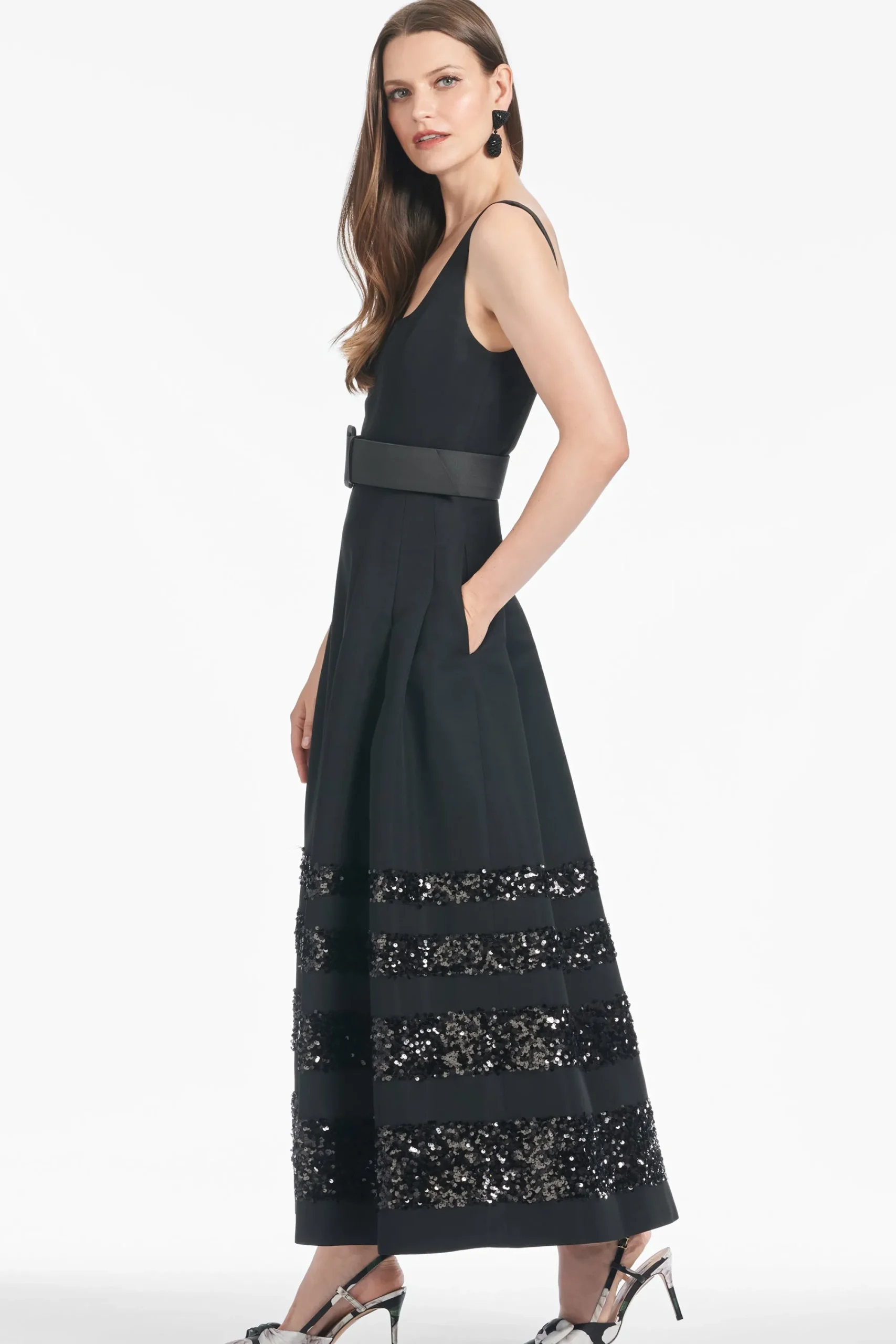 Sale Sachin & Babi Sequin Mia Dress - Black