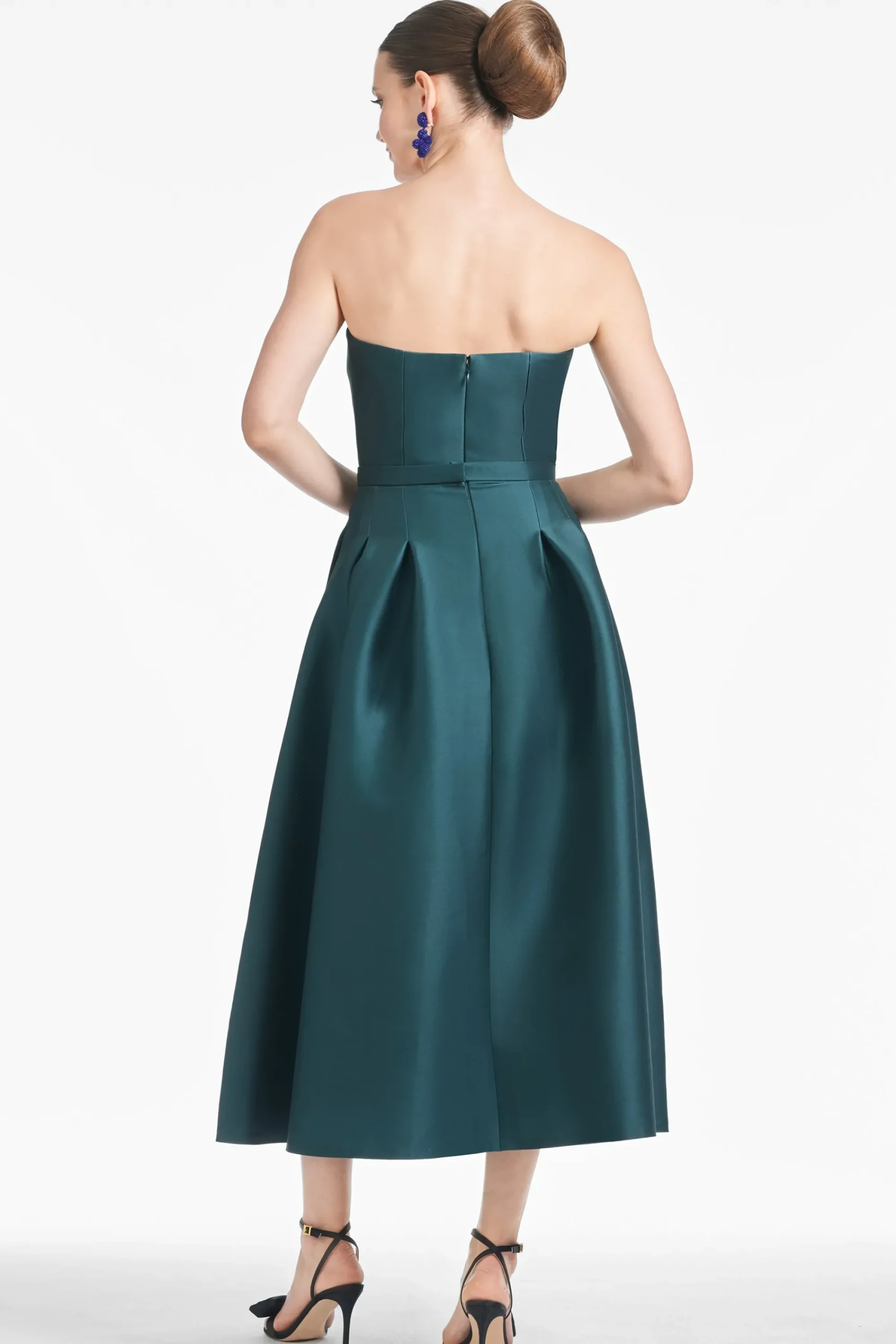 Clearance Sachin & Babi Shay Dress - Forest Green Placement Ikat Forestgreenplacementikat