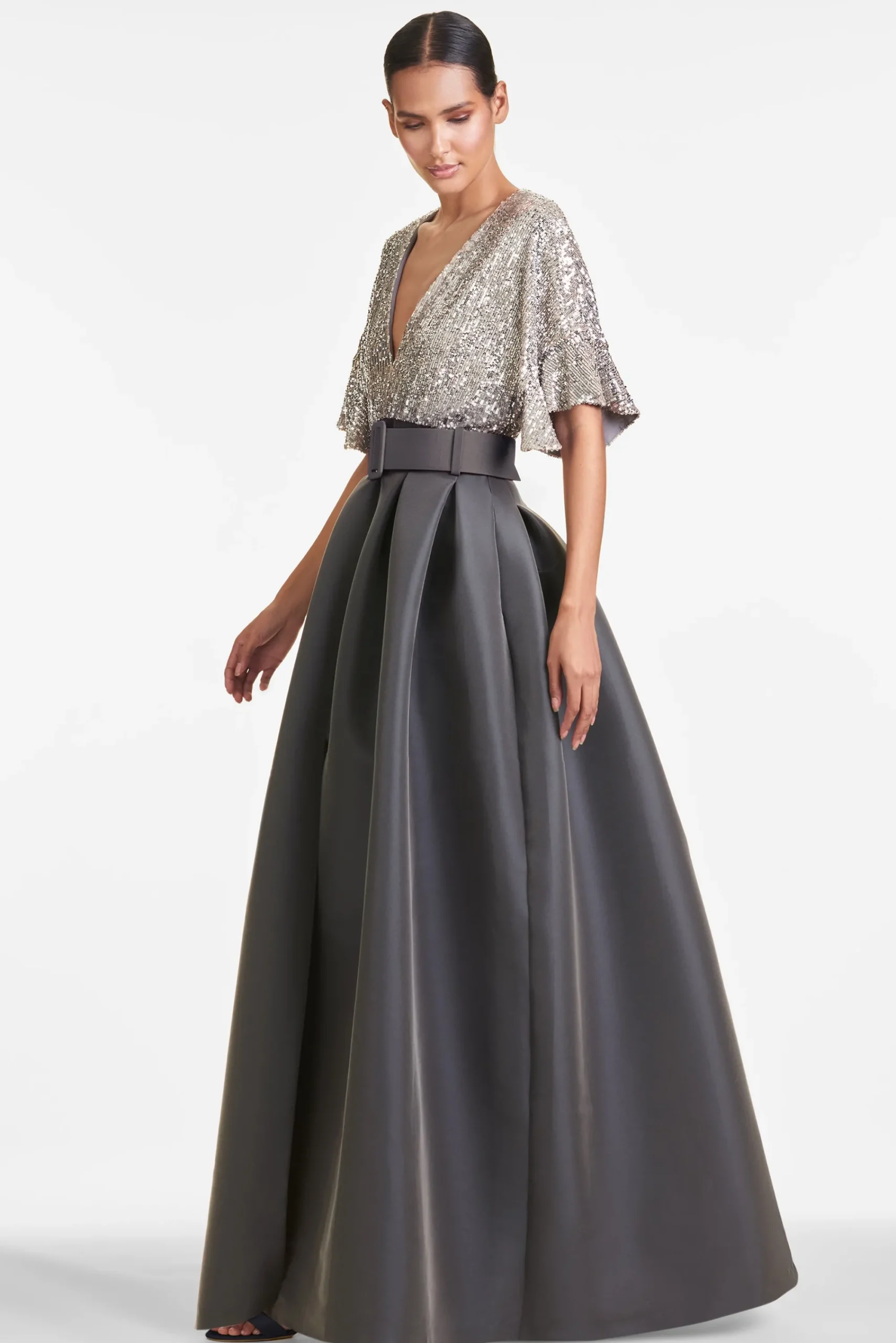 Outlet Sachin & Babi Simone Gown - Charcoal