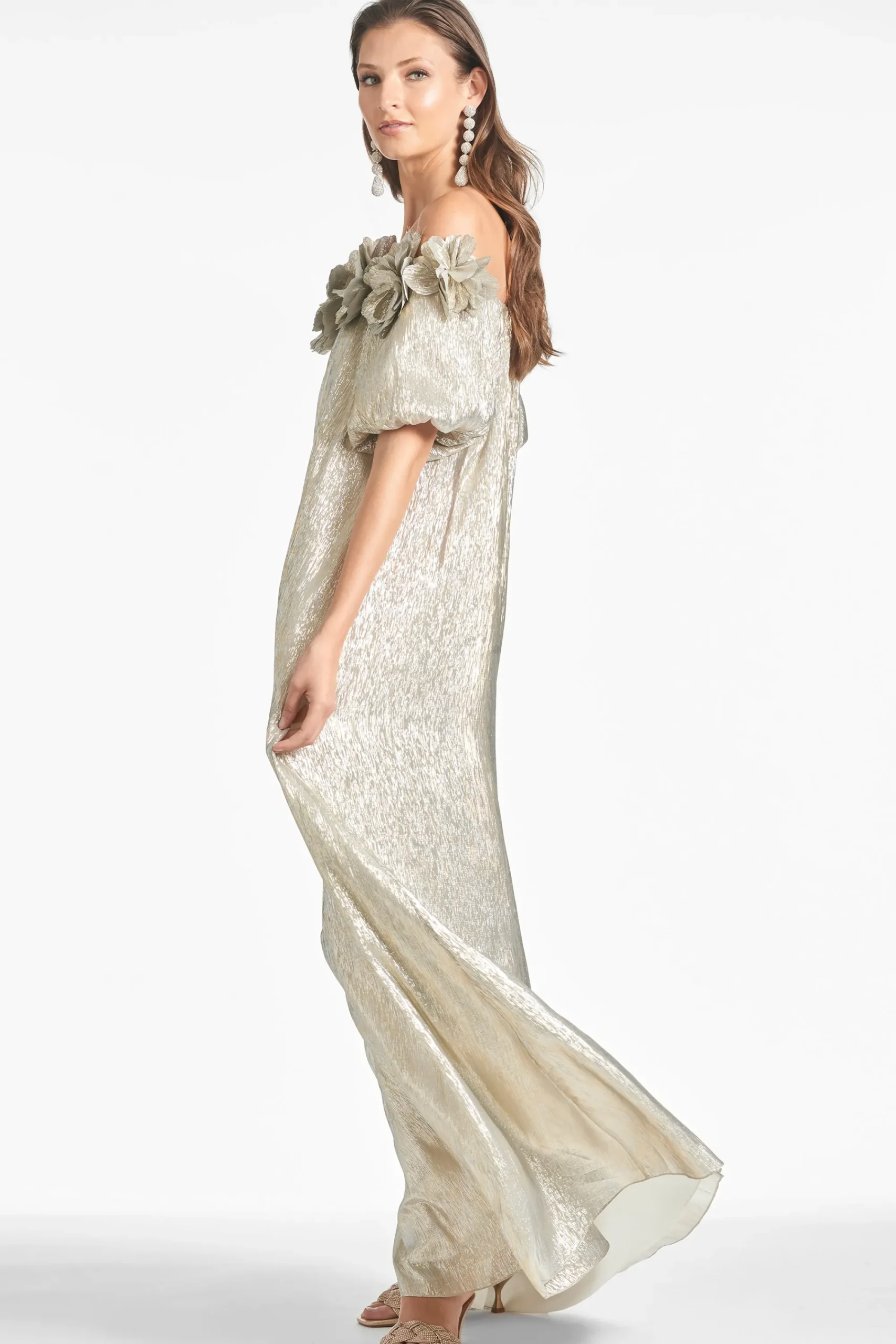 Clearance Sachin & Babi Valentina Gown - Silver