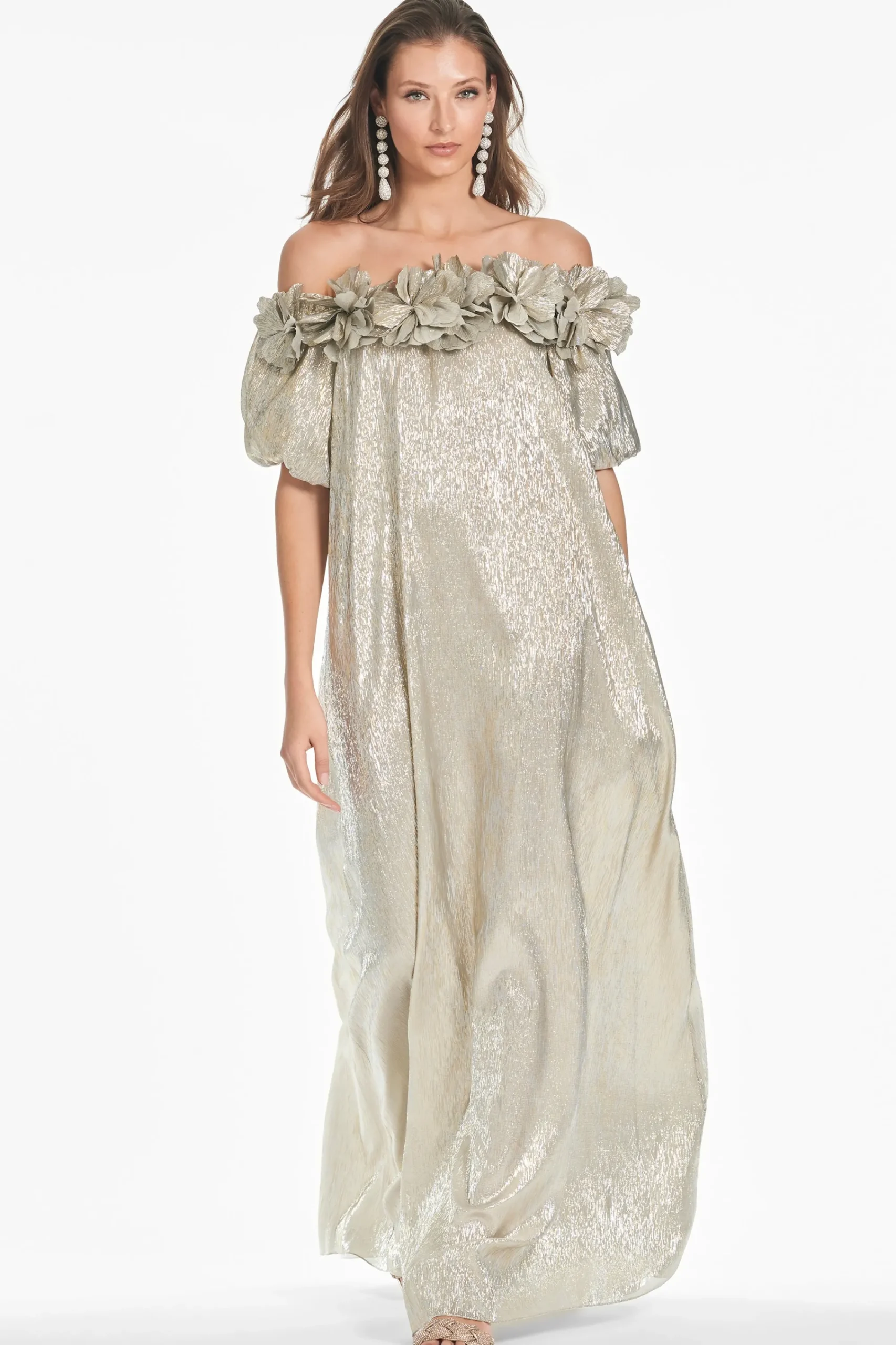 Clearance Sachin & Babi Valentina Gown - Silver