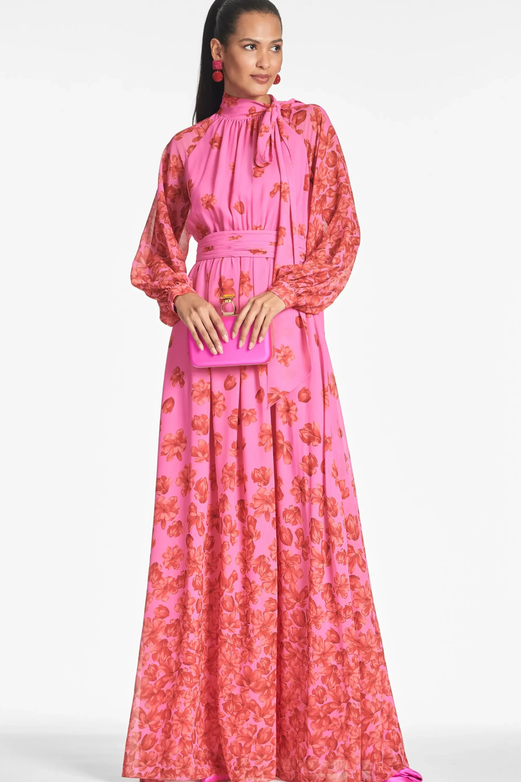Shop Sachin & Babi Vera Gown - Rose/vermillion