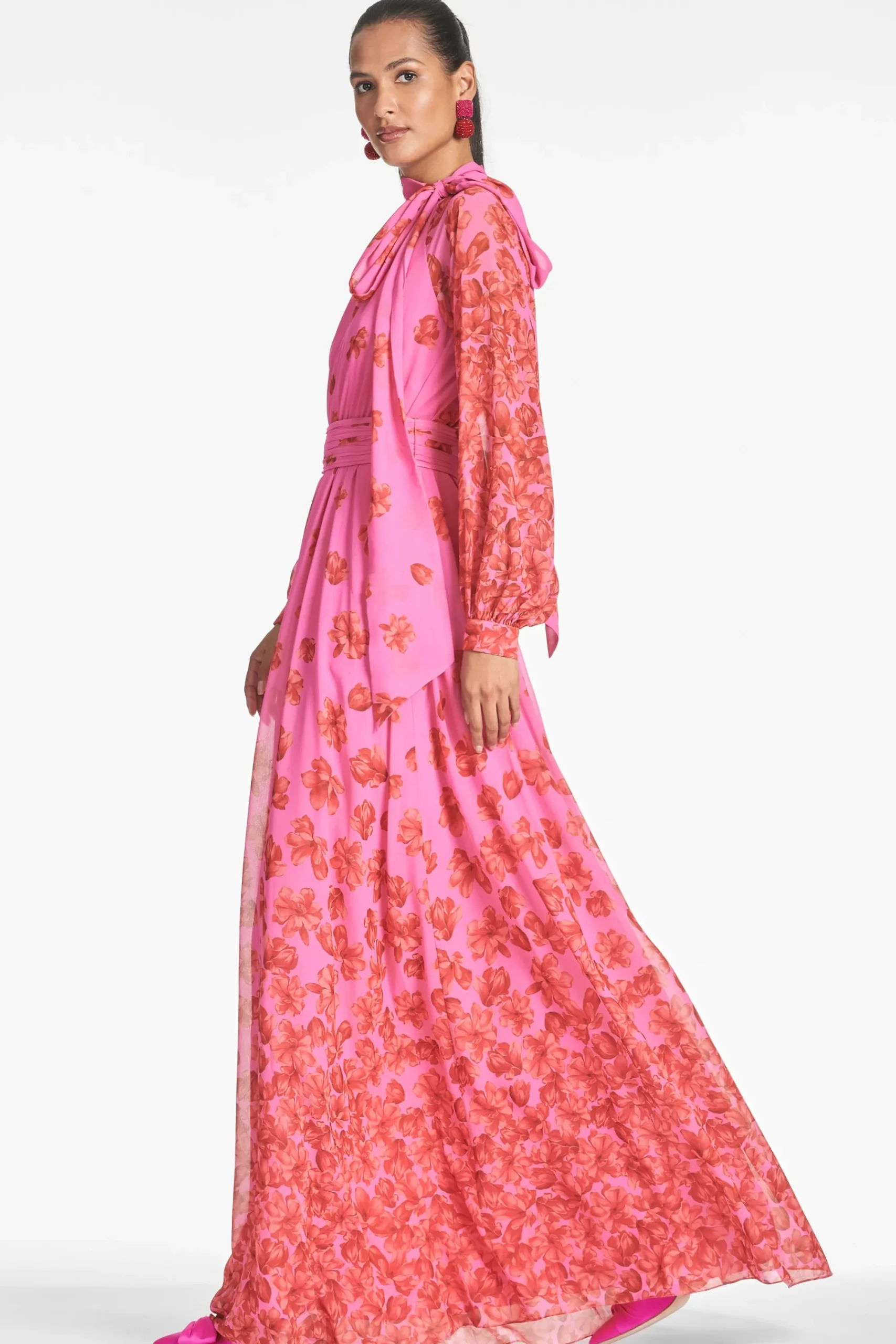 Shop Sachin & Babi Vera Gown - Rose/vermillion