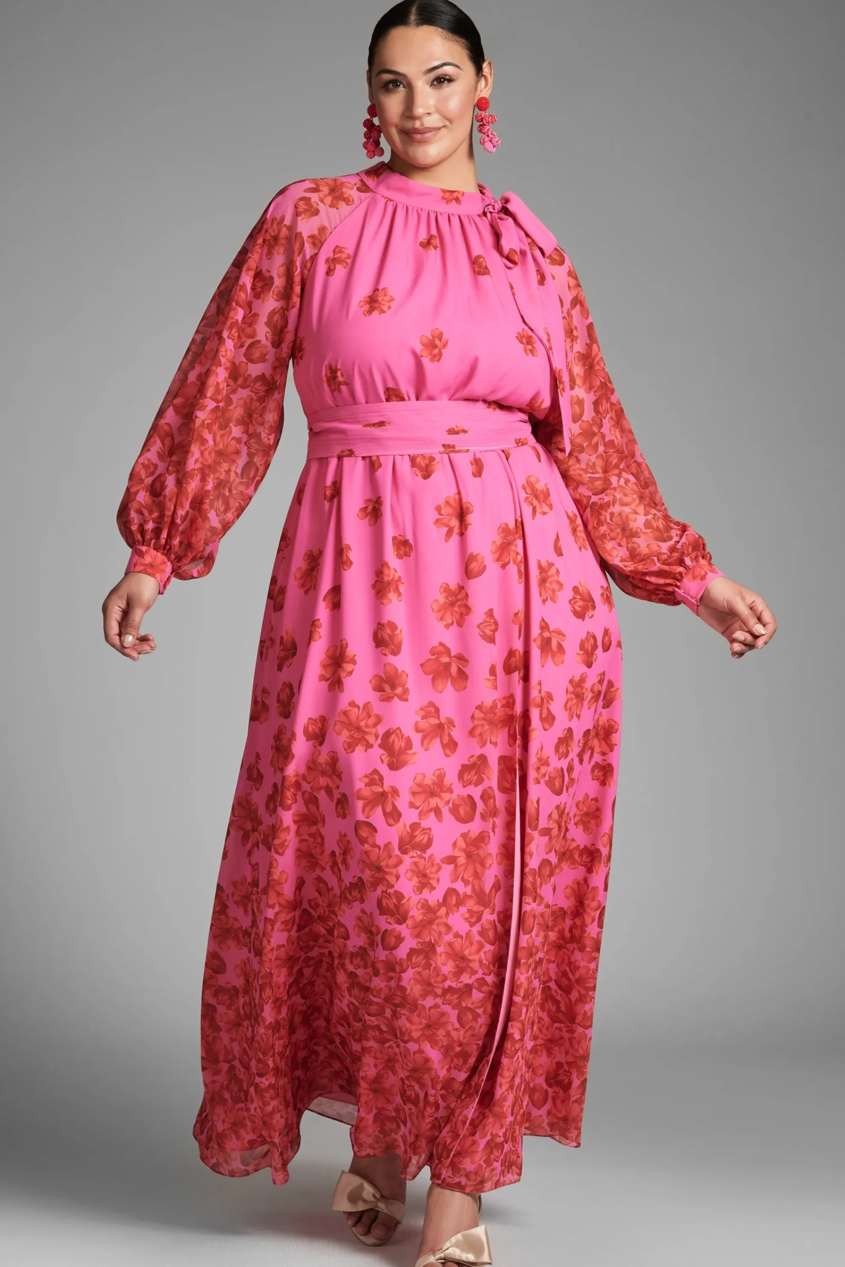 Shop Sachin & Babi Vera Gown - Rose/vermillion