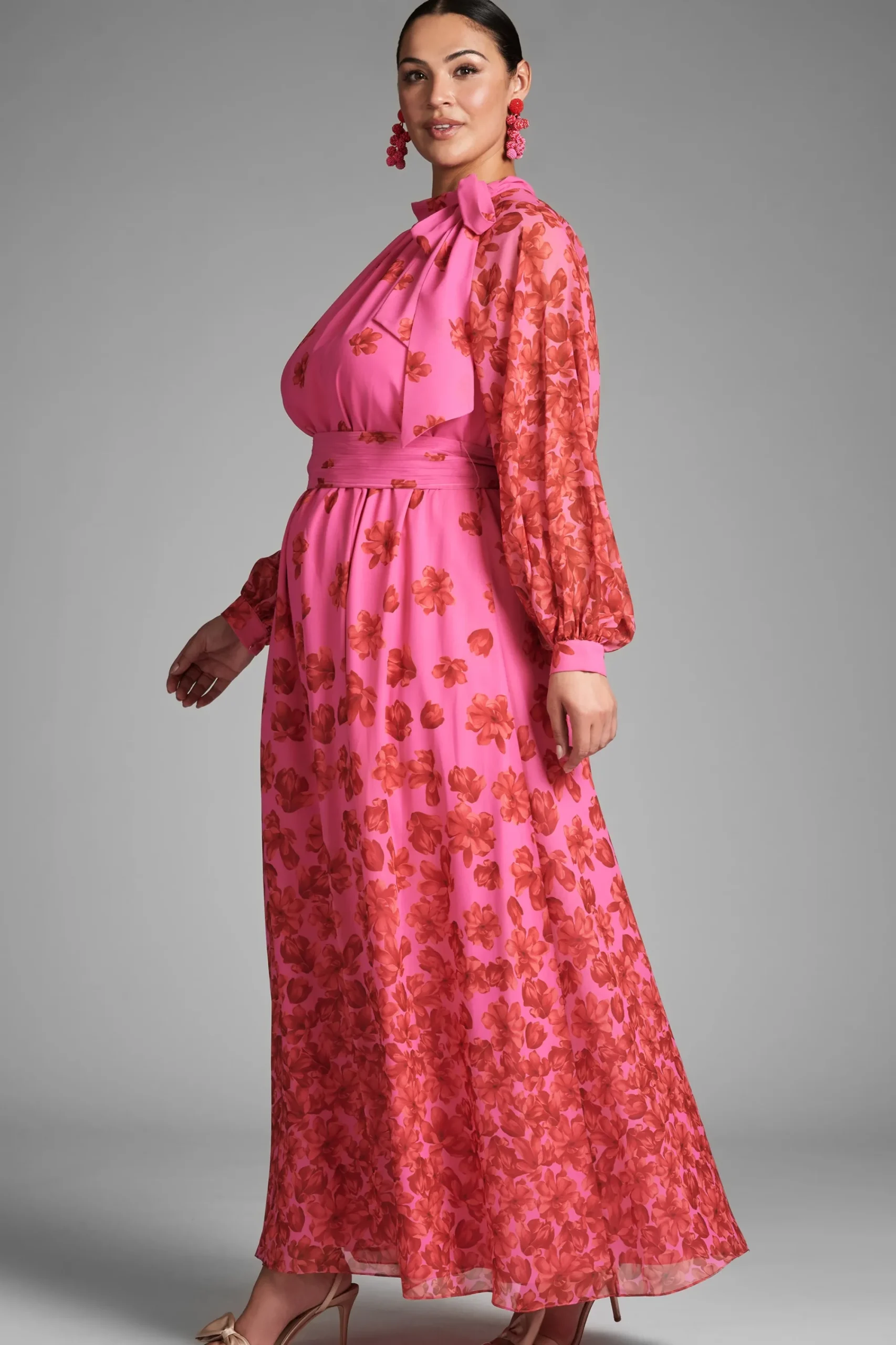 Shop Sachin & Babi Vera Gown - Rose/vermillion