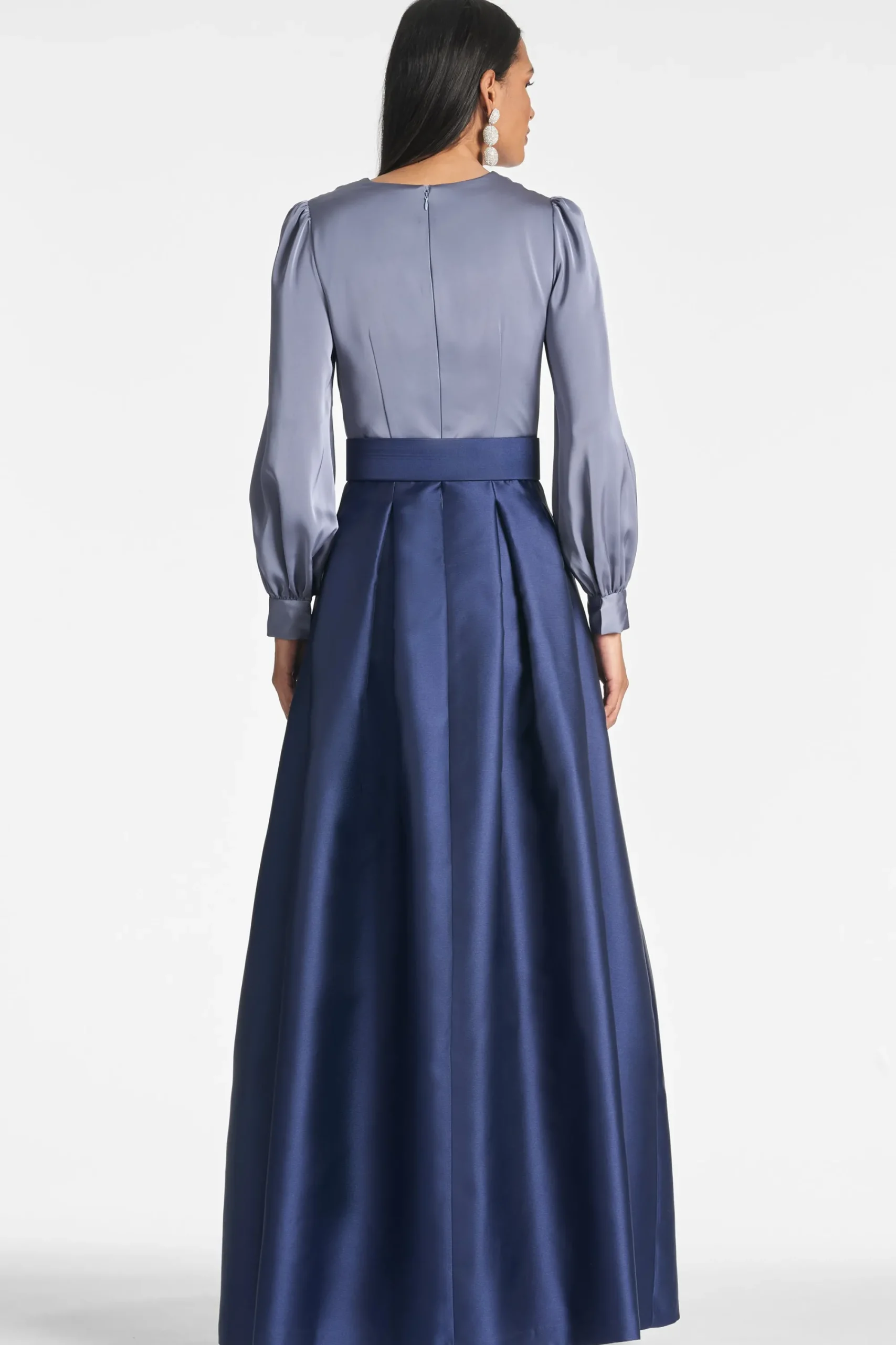 Shop Sachin & Babi Zoe Gown - Cool Grey/Night Sky Smokeyslate/nightsky