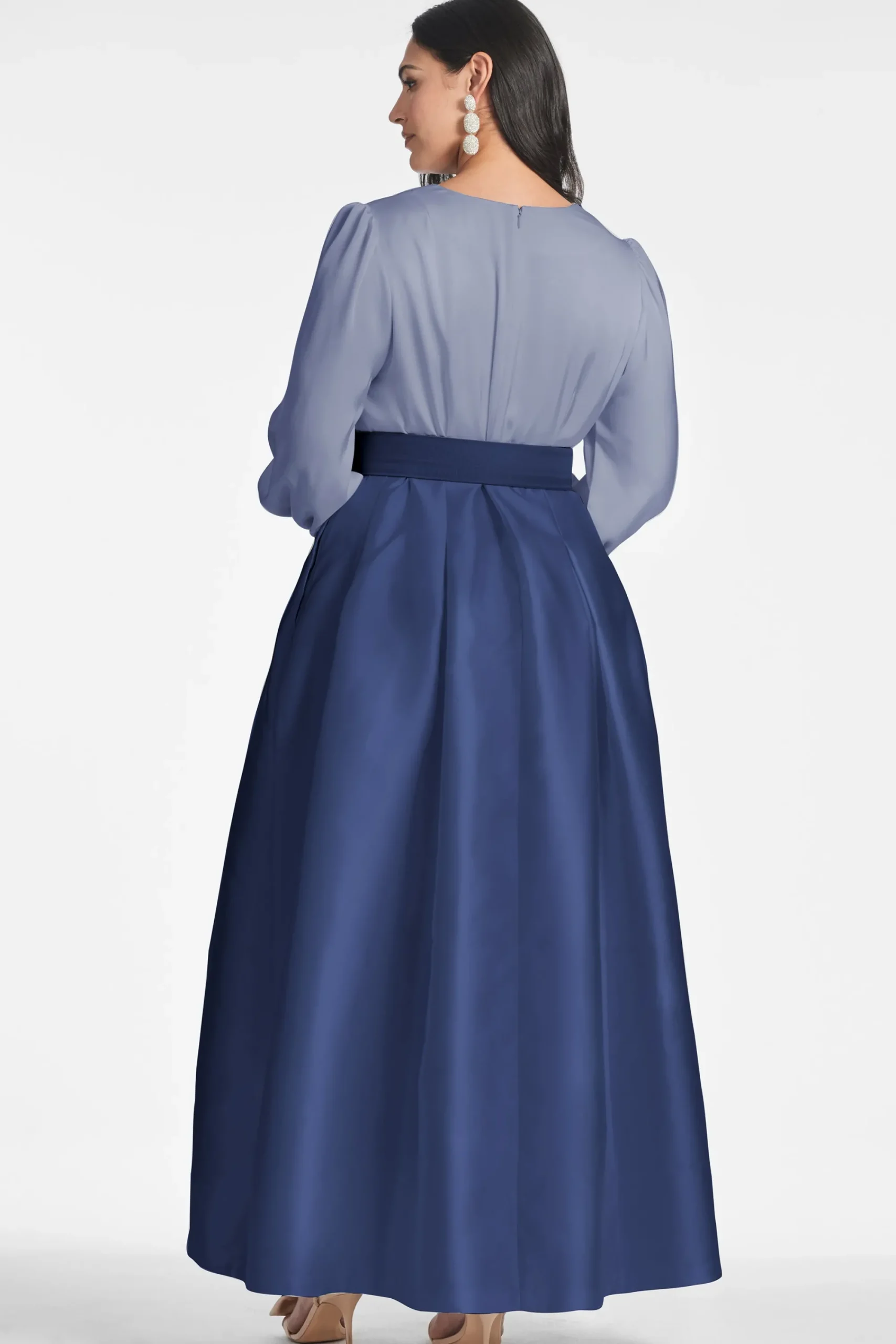 Shop Sachin & Babi Zoe Gown - Cool Grey/Night Sky Smokeyslate/nightsky