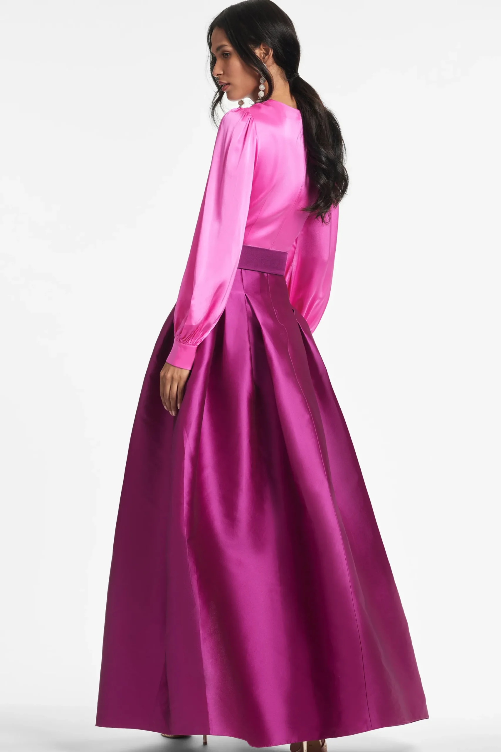 Store Sachin & Babi Zoe Gown - Pink/Magenta Pink&magenta