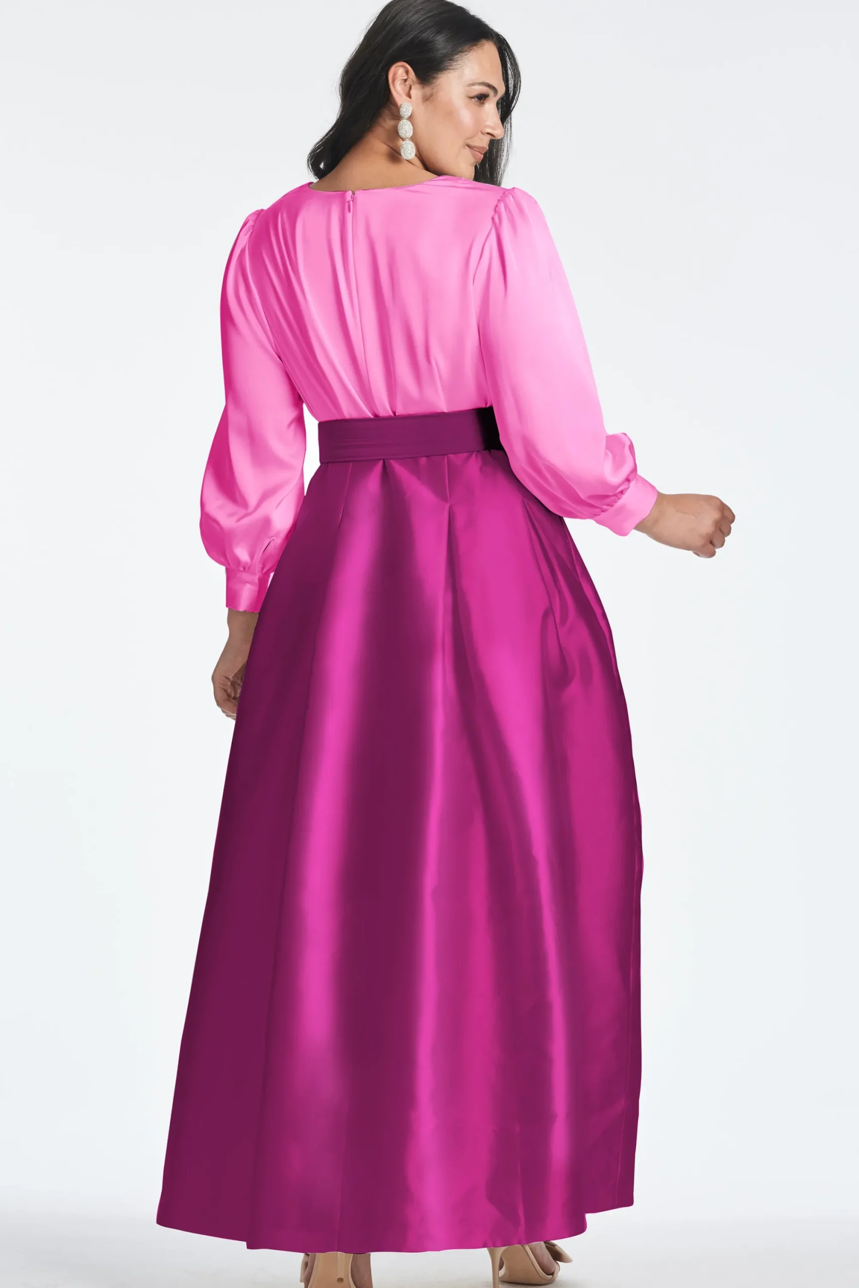Store Sachin & Babi Zoe Gown - Pink/Magenta Pink&magenta